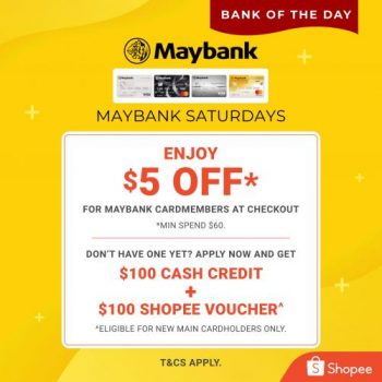 Shopee-Maybank-Card-Saturday-5-OFF-Promotion--350x350 17 Jul 2021 Onward Shopee Maybank Card Saturday $5 OFF Promotion