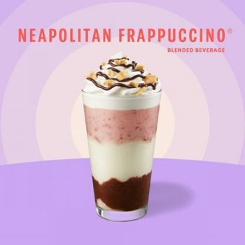 Starbucks-Neapolitan-Frappuccino-Peomotion-350x350 24 Jul 2021 Onward: Starbucks Neapolitan Frappuccino Peomotion