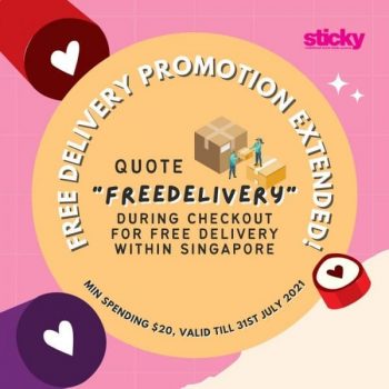 Sticky-Free-Delivery-Promotion-Extended--350x350 14-31 July 2021: Sticky Free Delivery Promotion Extended