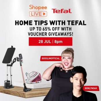 Tefal-Voucher-Giveaways-350x350 28 July 2021: Tefal Livestream and Voucher Giveaways on Shopee