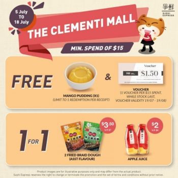 The-Clementi-Mall-1-for-1-Deals-350x350 5-8 Jul 2021: Sushi Express 1-for-1 Deals at The Clementi Mall