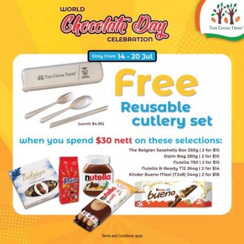 The-Cocoa-Trees-Online-World-Chocolate-Day-FREE-Reusable-Cutlery-Set-Promotion-350x350 14-20 July 2021: The Cocoa Trees Online World Chocolate Day FREE Reusable Cutlery Set Promotion