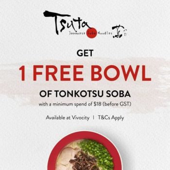Tsuta-Free-Tonkotsu-Soba-Promotion-at-VivoCity-350x350 13-31 July 2021: Tsuta Free Tonkotsu Soba Promotion at VivoCity