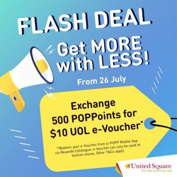 United-Square-Shopping-Mall-Flash-Deal-350x350 28 Jul 2021 Onward: United Square Shopping Mall Flash Deal