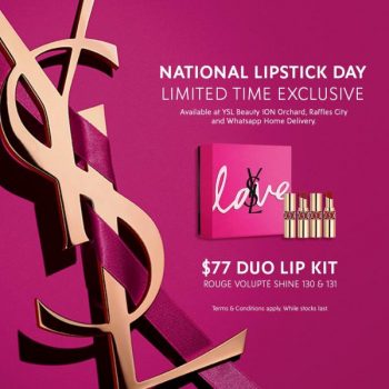 YSL-Beauty-National-Lipstick-Day-Sale-350x350 26 Jul 2021 Onward: YSL Beauty National Lipstick Day Sale
