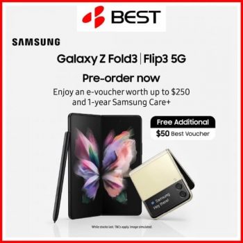 BEST-Denki-Galaxy-Z-Fold3-Flip3-5G-Promotion-350x350 12 Aug 2021 Onward: BEST Denki Samsung Galaxy Z Fold3 | Flip3 5G Promotion