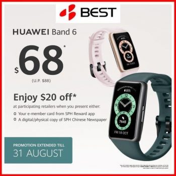 BEST-Denki-HUAWEI-Band-6-Promotion-350x350 24-31 Aug 2021: BEST Denki HUAWEI Band 6 Promotion