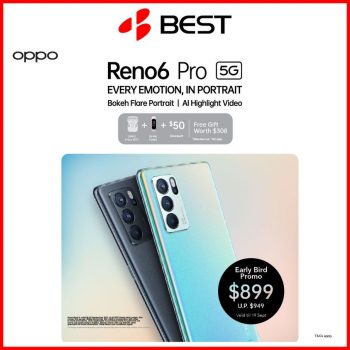 BEST-Denki-Reno6-Pro-Promotion-350x350 30 Aug-19 Sep 2021: BEST Denki Oppo Reno6 Pro Promotion