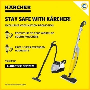 COURTS-Free-1-year-Extended-Warranty-Promotion-350x350 6 Aug-30 Sep 2021: Karcher Cleaning Solutions Promotion at COURTS