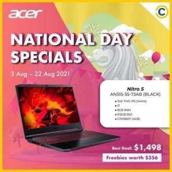COURTS-National-Day-Special-Promotion-1-350x350 3-22 Aug 2021: COURTS National Day Special Promotion with Acer