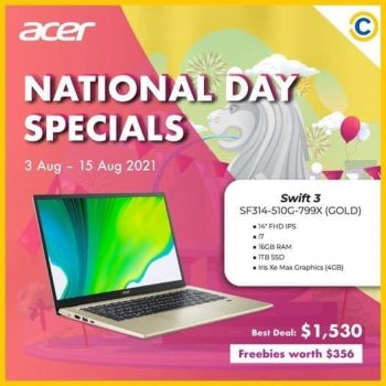 COURTS-National-Day-Special-Promotion-350x350 3-15 Aug 2021: COURTS National Day Special Promotion with Acer