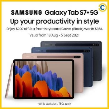 COURTS-Samsung-Galaxy-Tab-S7-5G-Promotion-350x350 18 Aug-5 Sep 2021: COURTS Samsung Galaxy Tab S7+ 5G Promotion