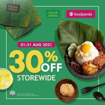 CRAVE-Nasi-Lemak-Teh-Tarik-Storewide-Promotion-350x350 1-31 Aug 2021: CRAVE Nasi Lemak & Teh Tarik Storewide Promotion at FoodPanda