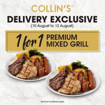 Collins-Grille-1-for-1-Flast-Sale-350x350 10-12 Aug 2021: Collin's Grille 1 for 1 Flash Sale