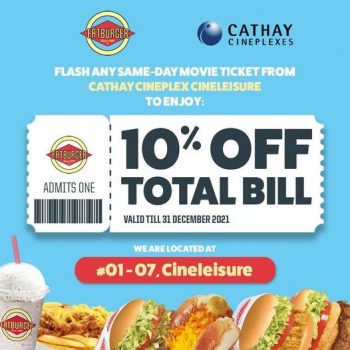 Fatburger-Cathay-Cineplexes-10-OFF-Promotion-350x350 10 Aug-31 Dec 2021: Fatburger Cathay Cineplexes 10% OFF Promotion