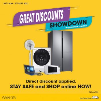Gain-City-Great-Discount-Showdown-Sale-350x350 23 Aug-5 Sep 2021: Gain City Great Discount Showdown Sale