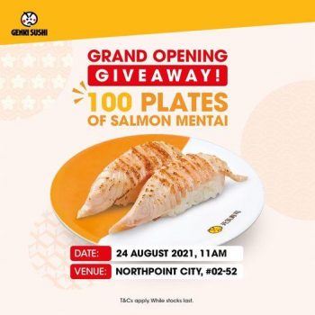 Genki-Sushi-Northpoint-City-Opening-Giveaway--350x350 24 Aug 2021: Genki Sushi Northpoint City Opening Giveaway