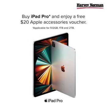 Harvey-Norman-Free-20-Apple-Accessories-Voucher-Promotion-350x350 10 Aug 2021 Onward: Harvey Norman Free $20 Apple Accessories Voucher Promotion