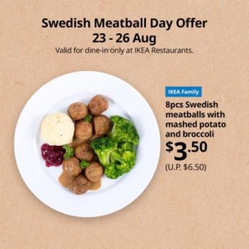 IKEA-Restaurants-Swedish-Meatball-Day-Offer-Promotion-350x350 23-26 Aug 2021: IKEA Restaurants Swedish Meatball Day Offer Promotion