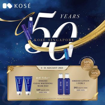 ISETAN-Kose-50th-Anniversary-Sale-350x350 1-31 Aug 2021: ISETAN Kose 50th Anniversary Sale