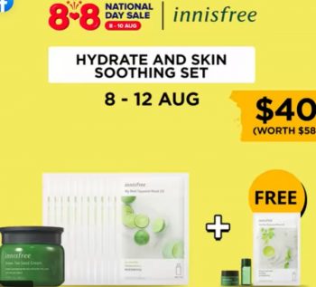 Innisfree-350x317 8-12 Aug 2021: Innisfree 8.8 National Day Sale Sets on Lazada