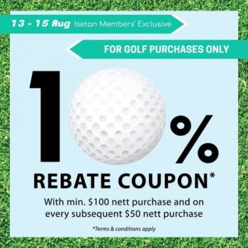 Isetan-Golf-Rebate-Promotion-350x350 13-15 Aug 2021: Isetan Golf Rebate Promotion