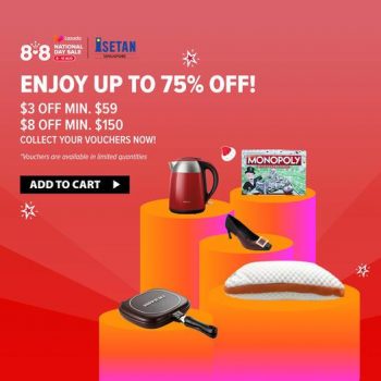 Isetan-Lazada-8.8-National-Day-Sale-350x350 8 Aug 2021: Isetan Lazada 8.8 National Day Sale