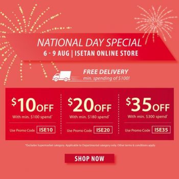Isetan-Online-National-Day-Promotion-350x350 6-9 Aug 2021: Isetan Online National Day Promotion