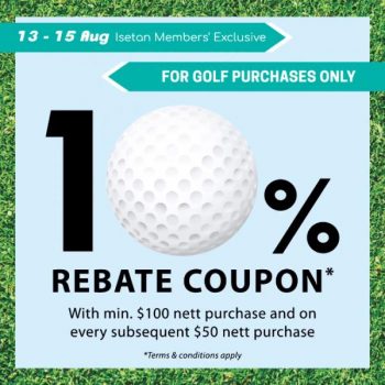 Isetan-Scotts-10-Golf-Rebate-Promotion-350x350 13-15 Aug 2021:Isetan Scotts 10% Golf Rebate Promotion