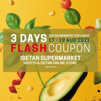 Isetan-Supermarket-Flash-Coupon-Promotion--350x350 17-19 Aug 2021: Isetan Supermarket Flash Coupon Promotion