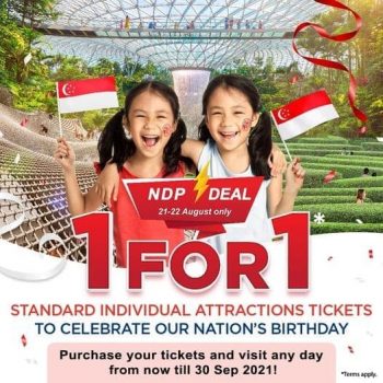 Jewel-Changi-Airport-NDP-Flash-Deal-350x350 21-22 Aug 2021: Canopy Park, Jewel Changi Airport NDP Flash Deal 1-for-1 Promotion