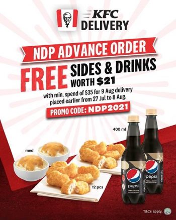 KFC-Delivery-National-Day-Advance-Order-FREE-Sides-Drinks-Promotion--350x438 27 Jul-8 Aug 2021: KFC Delivery National Day Advance Order FREE Sides & Drinks Promotion
