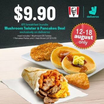 KFCs-Breakfast-Bundles-Promotion-via-Deliveroo-350x350 12-18 Aug 2021: KFC's Breakfast Bundles Promotion via Deliveroo