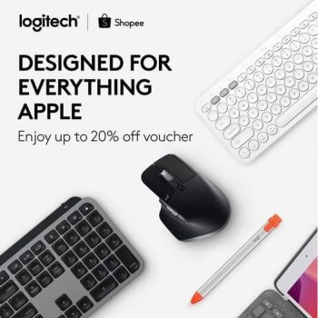 Logitech-Voucher-Promotion-350x350 3 Aug 2021 Onward: Logitech Apple Brand Day Promotion on Shopee