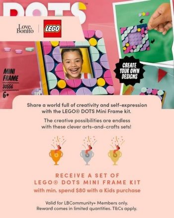 Love-Bonito-DOTS-Mini-Frame-Kit-Promotion--350x438 13 Aug 2021 Onward: Love, Bonito DOTS Mini Frame Kit from LEGO Promotion