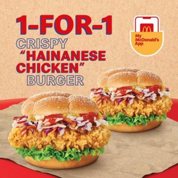 McDonalds-1-For-1-Crispy-Hainanese-Chicken-Burger-Promotion--350x350 30 Aug-1 Sep 2021: McDonald's 1-For-1 Crispy Hainanese Chicken Burger Promotion