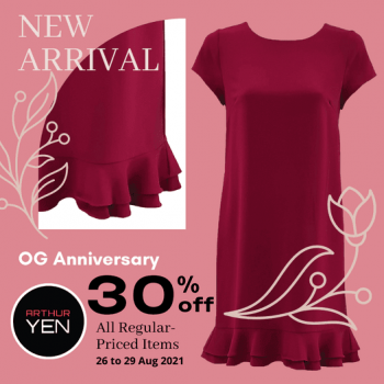 OG-Anniversary-Promotion-350x350 26-29 Aug 2021: Arthur Yen New Arrival Promotion at OG