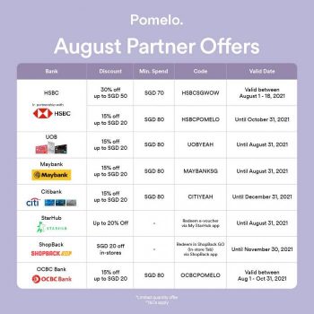 Pomelo-August-Partner-Offers-Promotion-350x350 1-31 Aug 2021: Pomelo August Partner Offers Promotion