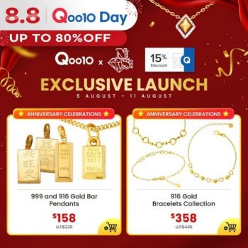 Qoo10-Exclusive-Launch-Promotion-350x350 9 Aug 2021 Onward: Ngee Soon Jewellery Exclusive Launch Promotion at Qoo10