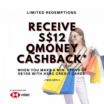 Qoo10-Qmoney-Cashback-Promo-with-HSBC-350x350 6-10 Aug 2021: Qoo10 Qmoney Cashback Promo with HSBC