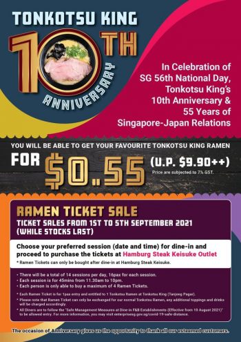 Ramen-Keisuke-Keisuke-Tokyo-National-Day-Promotion--350x495 1-5 Sep 2021: Ramen Keisuke Tonkotsu King Ramen Tickets Sale at Tanjong Pagar