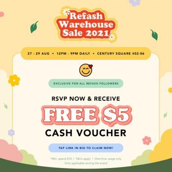 Refash-Warehouse-Sale--350x350 27-29 Aug 2021: Refash Warehouse Sale at Century Square