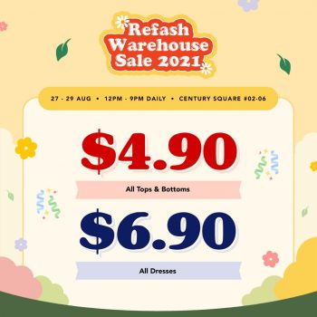 Refash-Warehouse-Sale1-350x350 27-29 Aug 2021: Refash Warehouse Sale at Century Square
