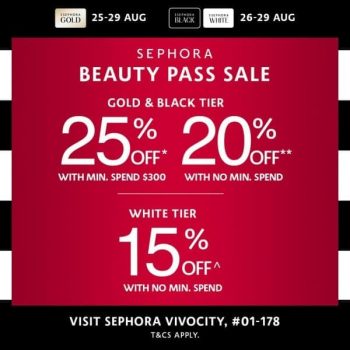 Sephora-Beauty-Pass-Sale-at-VivoCity--350x350 25-29 Aug 2021: Sephora Beauty Pass Sale at VivoCity