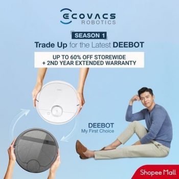 Shopee-Deebot-Vacuum-Giveaways-350x350 16-31 Aug 2021: Ecovacs Deebot Vacuum Promotion and Giveaways at Shopee