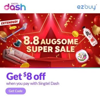 Singtel-Dash-8.8-Augsome-Super-Sale-350x350 3-8 Aug 2021: Ezbuy 8.8 Augsome Super Sale with Singtel Dash