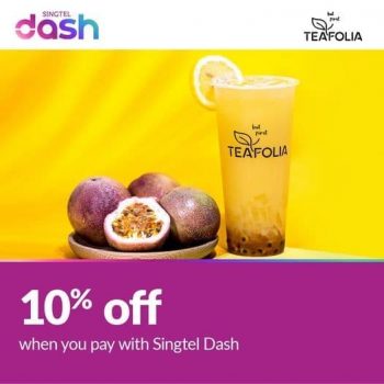 Singtel-Dash-Tea-riffic-Goodness-Promotion-350x350 9-12 Aug 202: Teafolia Tea-riffic Goodness Promotion with Singtel Dash