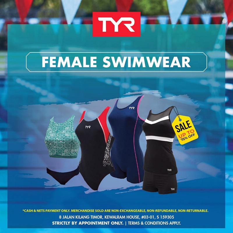 TYR-Warehouse-Sale-Singapore-Female-Swimwear-Apparel-Water-Sports-2021-Clearance-003 4-12 Sept 2021: TYR Warehouse Sale at Kewalram House! Up to 75% OFF & FREE Gifts with Purchase!