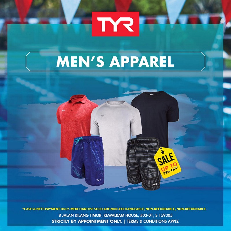 TYR-Warehouse-Sale-Singapore-Men-Swimwear-Apparel-Male-Water-Sports-2021-Clearance-004 4-12 Sept 2021: TYR Warehouse Sale at Kewalram House! Up to 75% OFF & FREE Gifts with Purchase!