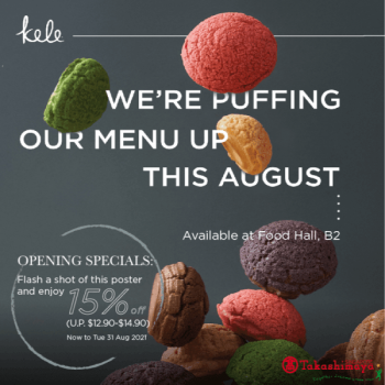 Takashimaya-New-Store-Opening-Promotion-350x350 16-31 Aug 2021: Kele New Store Opening Promotion at Takashimaya